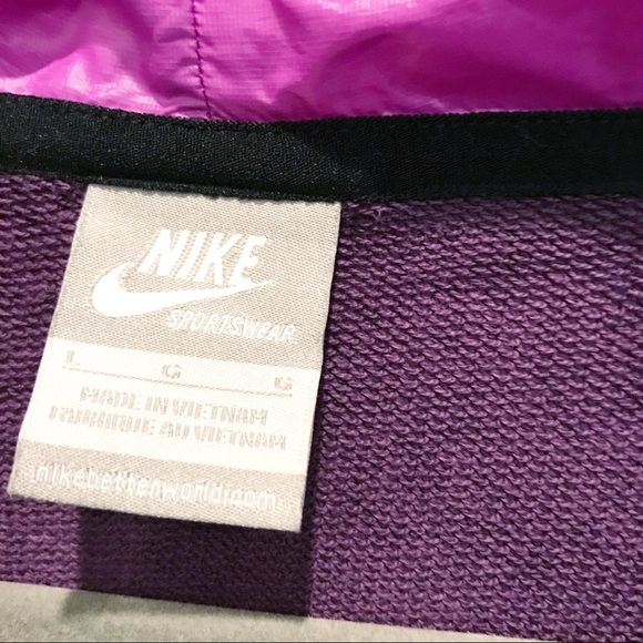 Women’s Purple Nike Pullover-Sz L - Picture 3 of 5